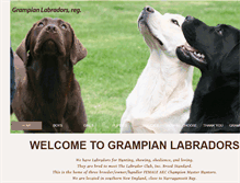 Tablet Screenshot of grampianlabs.com